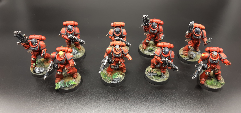 9 Intercessors Easy to Build Blood Angel  "Knight of the Chalice"